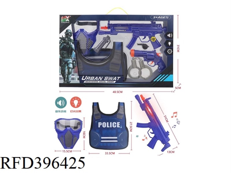 SOUND AND LIGHT POLICE SET