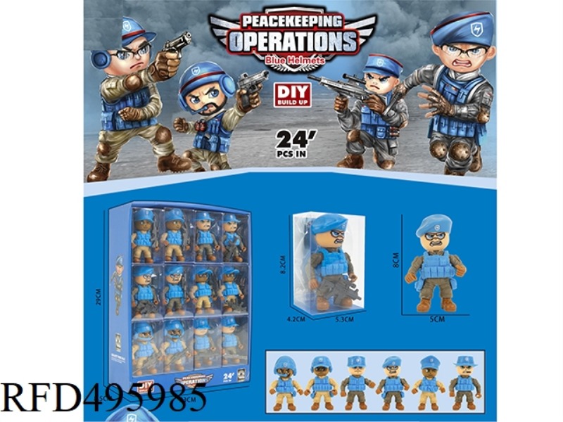 ASSEMBLE 24PCS PEACEKEEPING FORCE