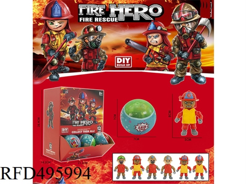 ASSEMBLE 24PCS FIREMEN