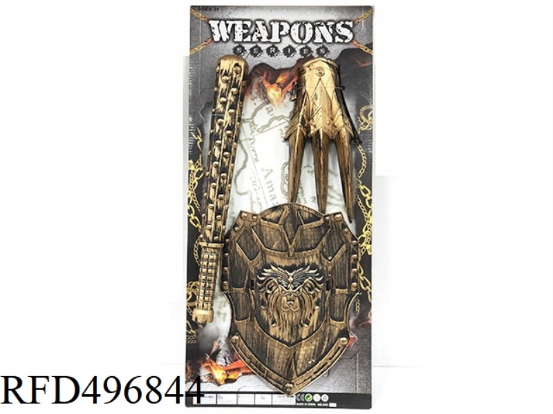 BRONZE WEAPON SHIELD + MACE + CLAW