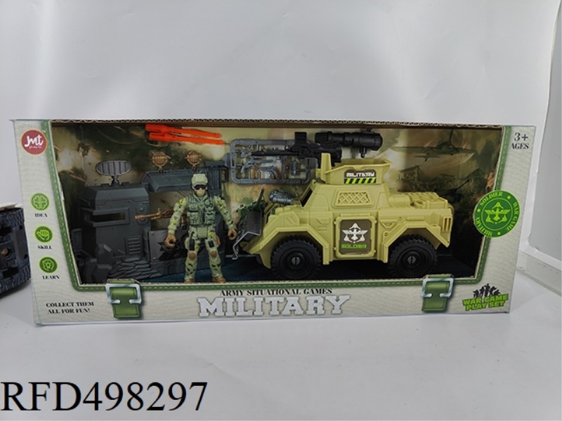 THE MILITARY SUIT COMES WITH A CATAPULT MISSILE