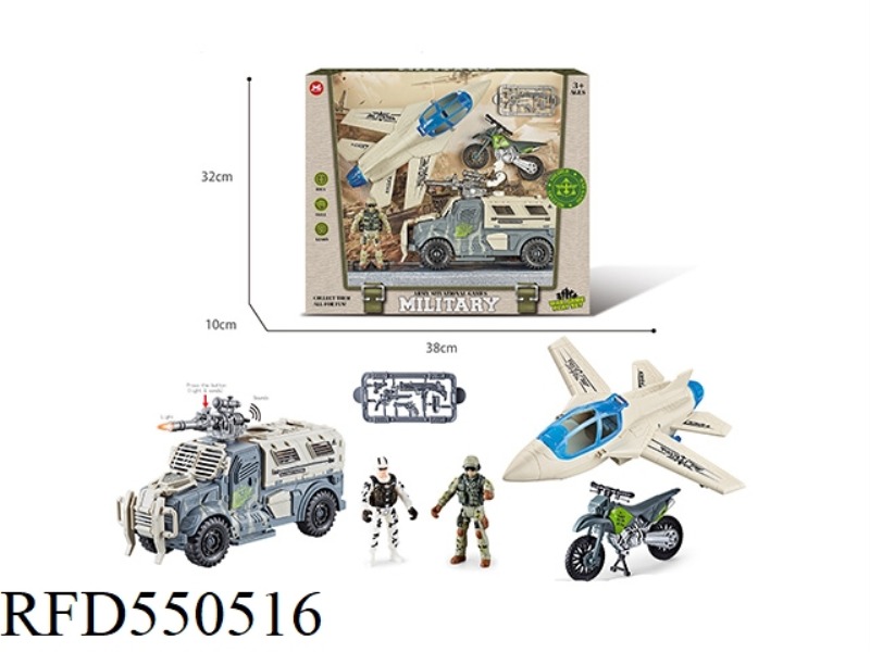 FIGHTER JETS PLUS PERSONNEL CARRIERS