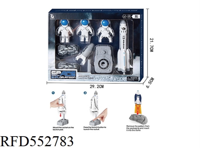AEROSPACE ROCKET NEW LAUNCHPAD CATAPULTS ROCKET AIRBORNE AIRCRAFT ASTRONAUT EXPLORATION KIT