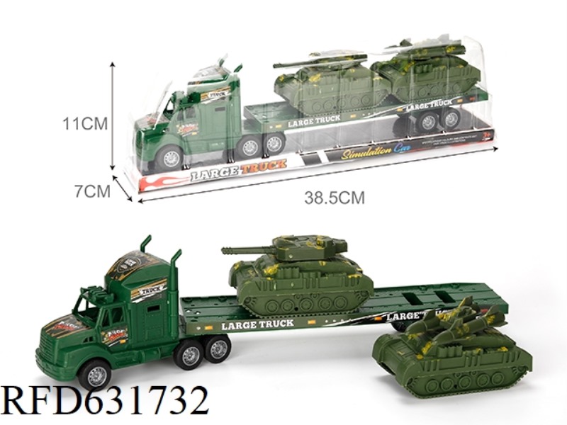 MILITARY TRACTOR WITH TANK 3PCS