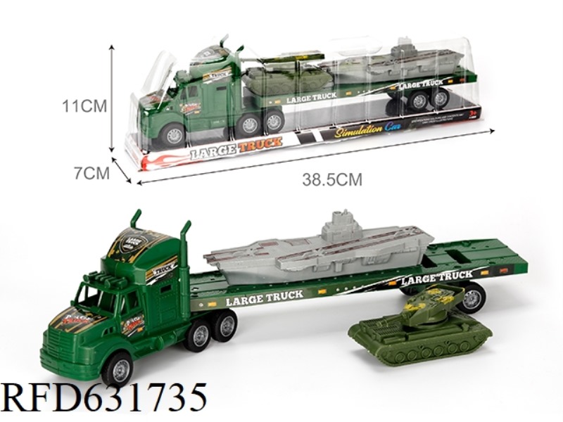 MILITARY TRACTOR WITH CARRIER TANK 3PCS