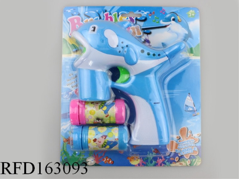 SOLID COLOR SMALL DOLPHIN BUBBLE GUN