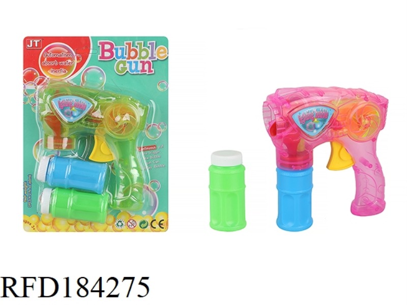 FULL AUTO FRICTION BUBBLE GUN WITH LIGHT