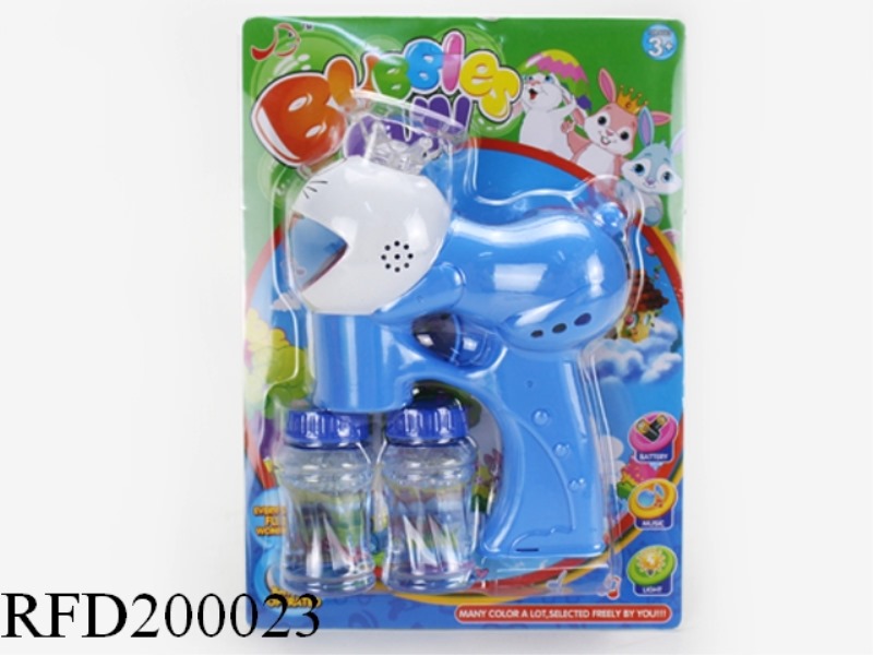CAT BUBBLE GUN WITH LIGHT AND MUSIC(DOUBLE VASE BUBBLE WATER)