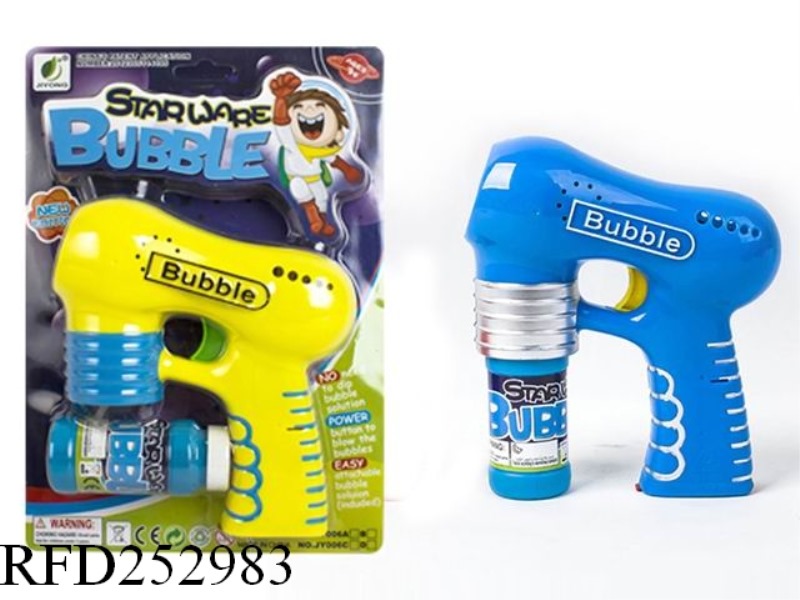 B/O BUBBLE GUN WITH LIGHT(SINGLE BUBBLE WATER)
