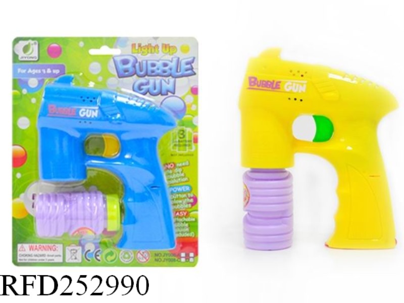 FULL AUTOMATIC BUBBLE GUN WITH LIGHT AND MUSIC(SINGLE BUBBLE WATER)