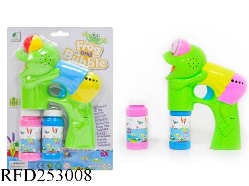 B/O BUBBLE GUN WITH LIGHT AND MUSIC(DOUBLE BUBBLE WATER)