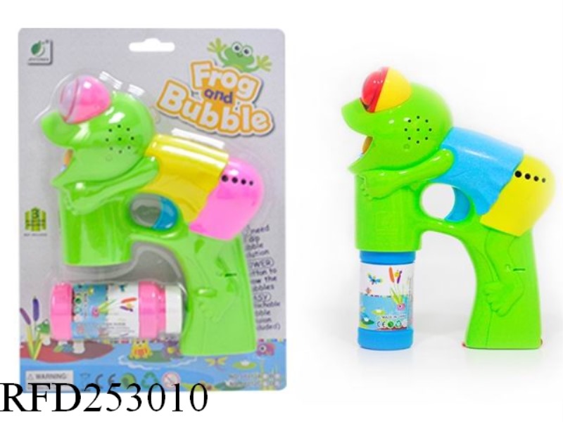 B/O BUBBLE GUN WITH LIGHT AND MUSIC(SINGLE BUBBLE WATER)