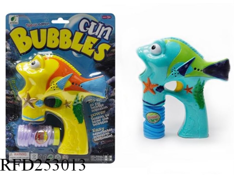 B/O BUBBLE GUN WITH LIGHT(SINGLE BUBBLE WATER)