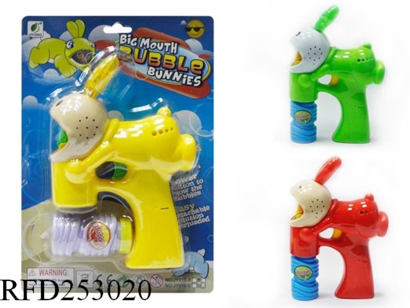 B/O BUBBLE GUN WITH LIGHT AND MUSIC(SINGLE BUBBLE WATER)