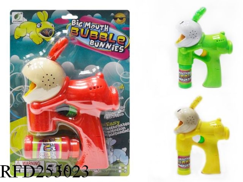 B/O BUBBLE GUN WITH LIGHT AND MUSIC(SINGLE BUBBLE WATER)