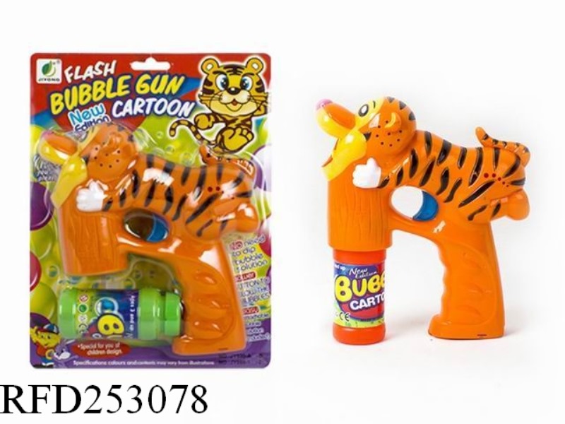 B/O BUBBLE GUN WITH LIGHT(SINGLE BUBBLE WATER)