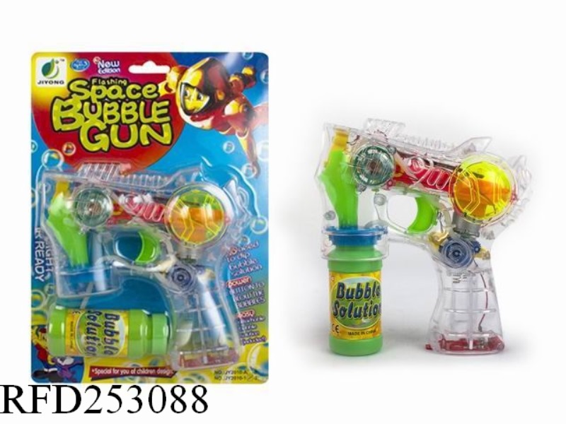 B/O BUBBLE GUN WITH LIGHT(SINGLE BUBBLE WATER)