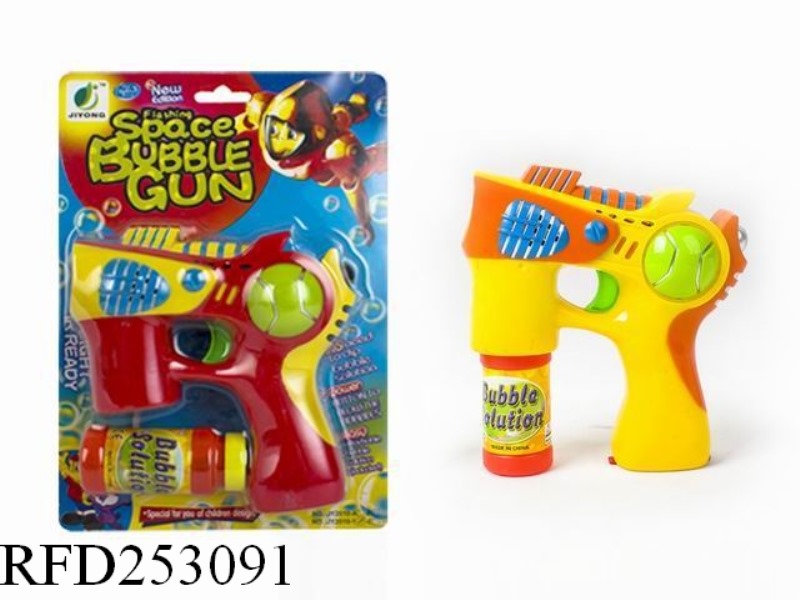 B/O BUBBLE GUN WITH LIGHT AND MUSIC(SINGLE BUBBLE WATER)