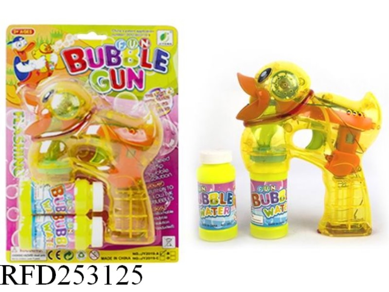 B/O BUBBLE GUN WITH LIGHT AND MUSIC(DOUBLE BUBBLE WATER)