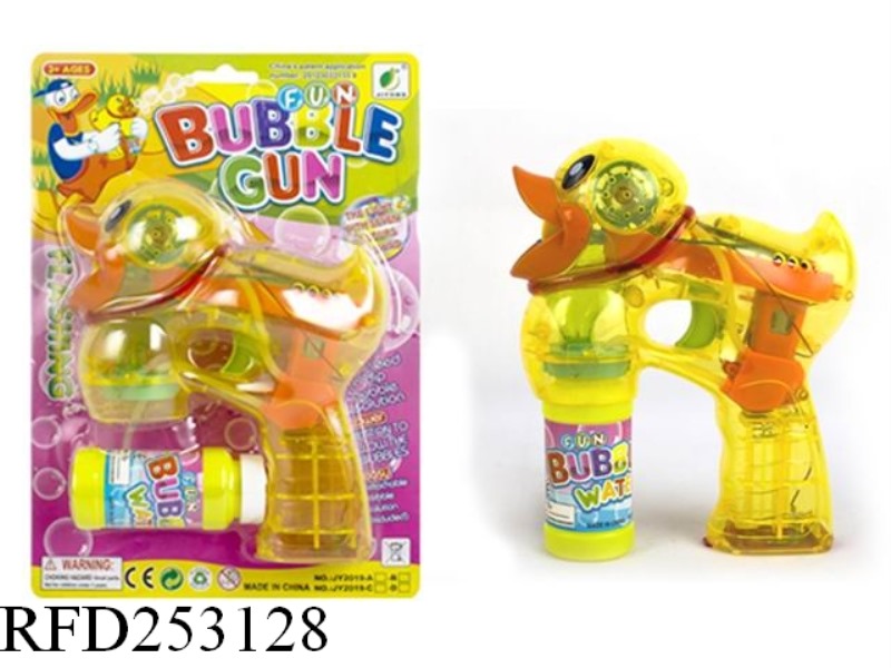 B/O BUBBLE GUN WITH LIGHT(DOUBLE BUBBLE WATER)
