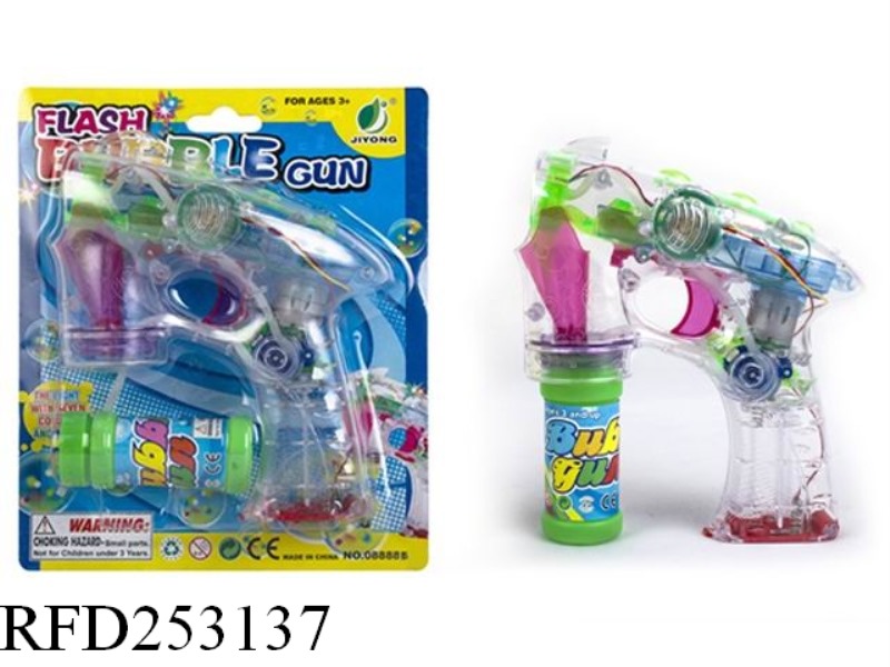 B/O BUBBLE GUN WITH LIGHT AND MUSIC(SINGLE BUBBLE WATER)
