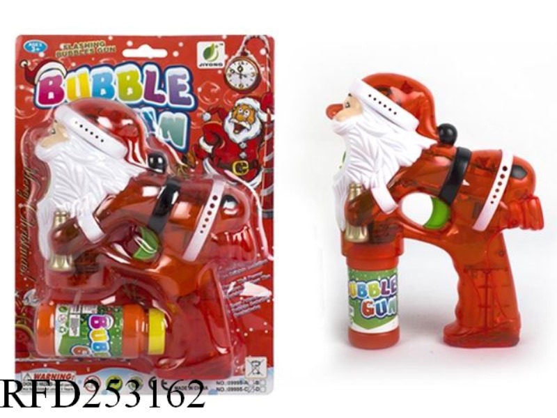 B/O BUBBLE GUN WITH LIGHT(SINGLE BUBBLE WATER)