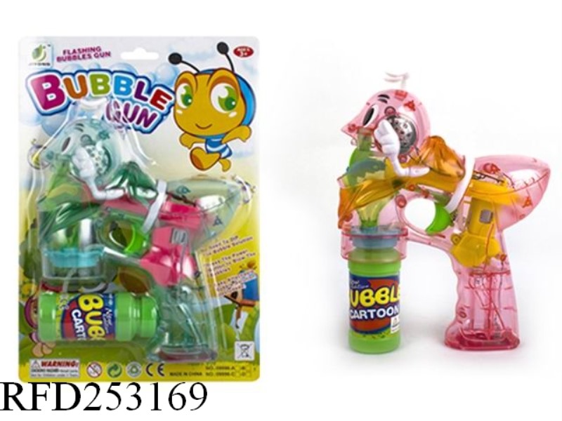 B/O BUBBLE GUN WITH LIGHT AND MUSIC(SINGLE BUBBLE WATER)