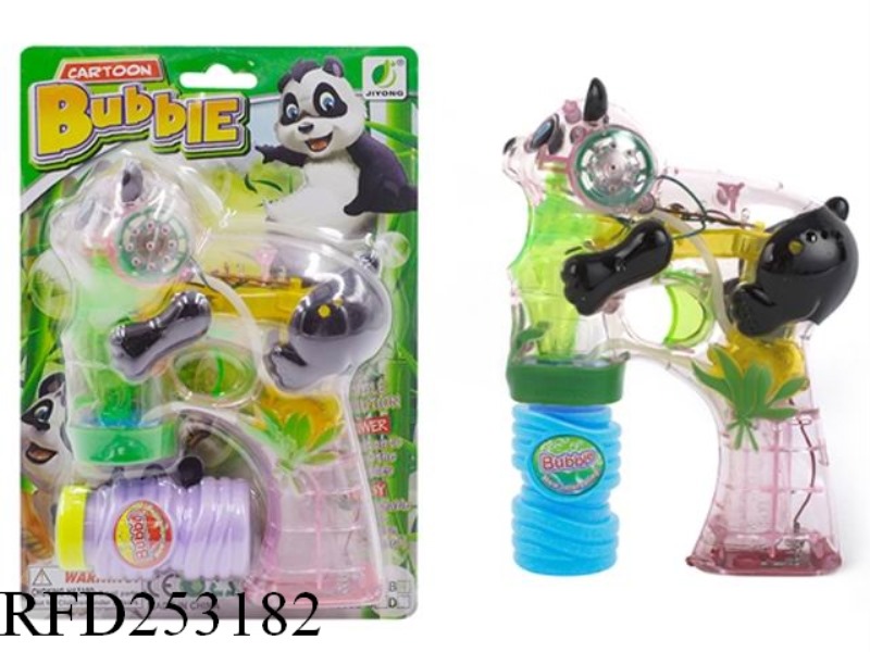 B/O BUBBLE GUN WITH LIGHT AND MUSIC(SINGLE BUBBLE WATER)