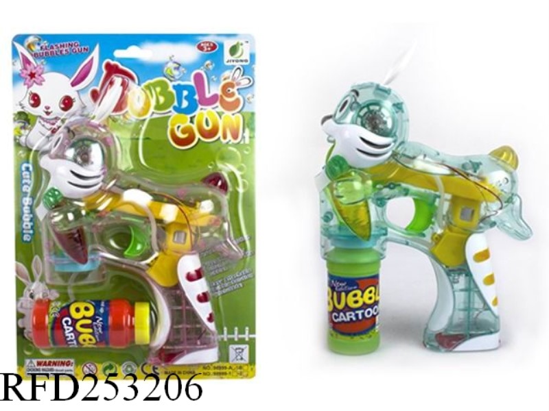 B/O BUBBLE GUN WITH LIGHT AND MUSIC(SINGLE BUBBLE WATER)