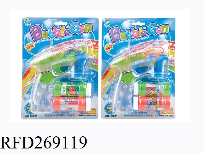 B/O BUBBLE GUN WITH LIGHT AND MUSIC