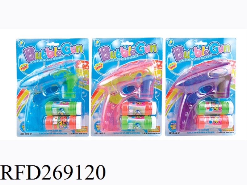 B/O BUBBLE GUN WITH LIGHT