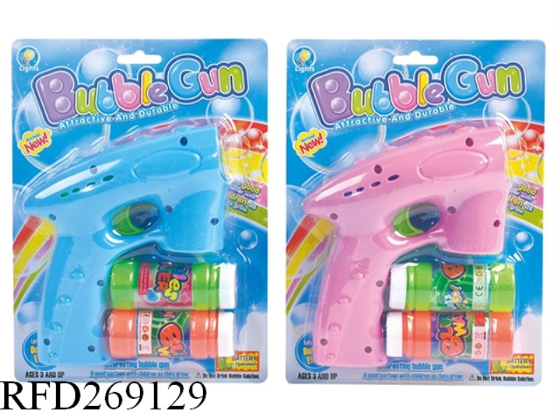 B/O BUBBLE GUN WITH LIGHT AND MUSIC