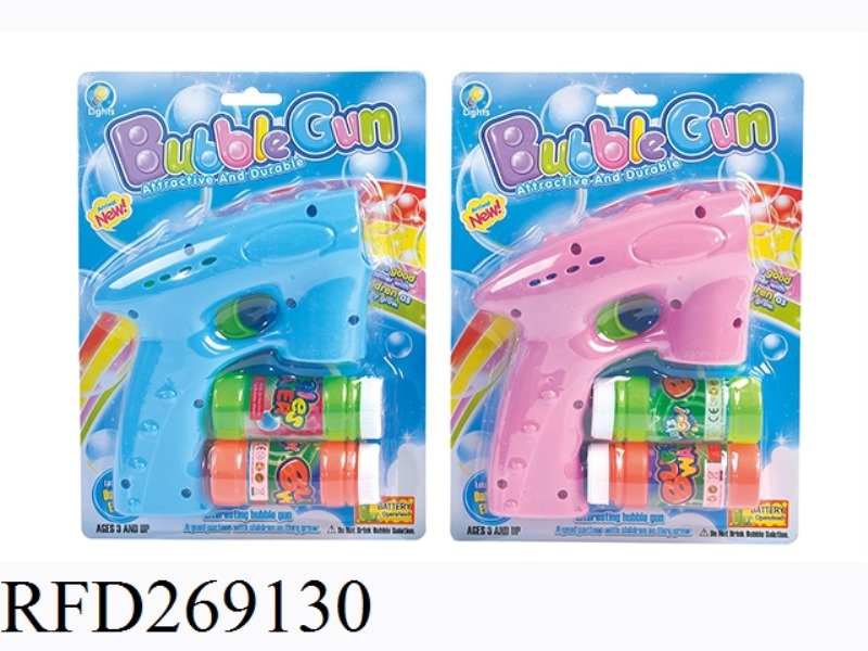 B/O BUBBLE GUN WITH LIGHT