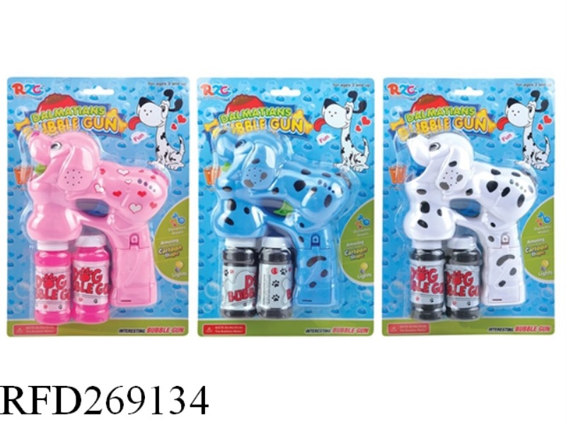 B/O DOG BUBBLE GUN WITH LIGHT AND MUSIC