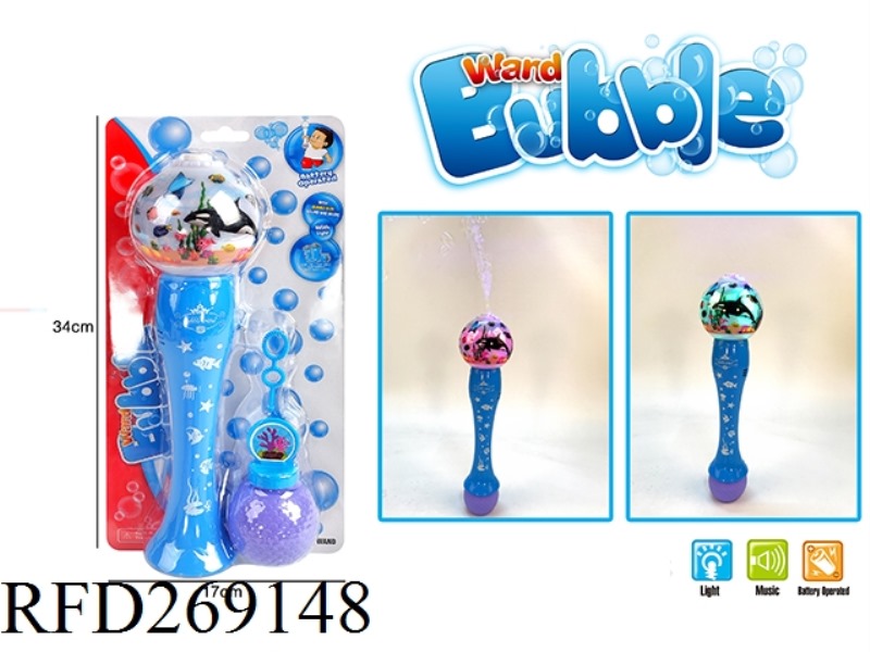 DOLPHIN BUBBLE STICK WITH LIGHT AND MUSIC