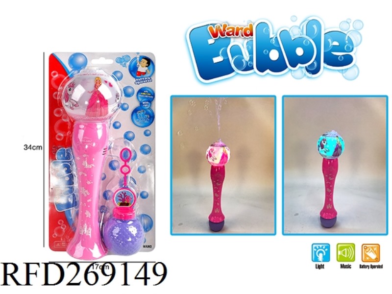 UNICORN BUBBLE STICK WITH LIGHT AND MUSIC
