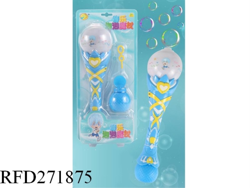 BUBBLE MAGIC WAND WITH LIGHT AND MSUIC