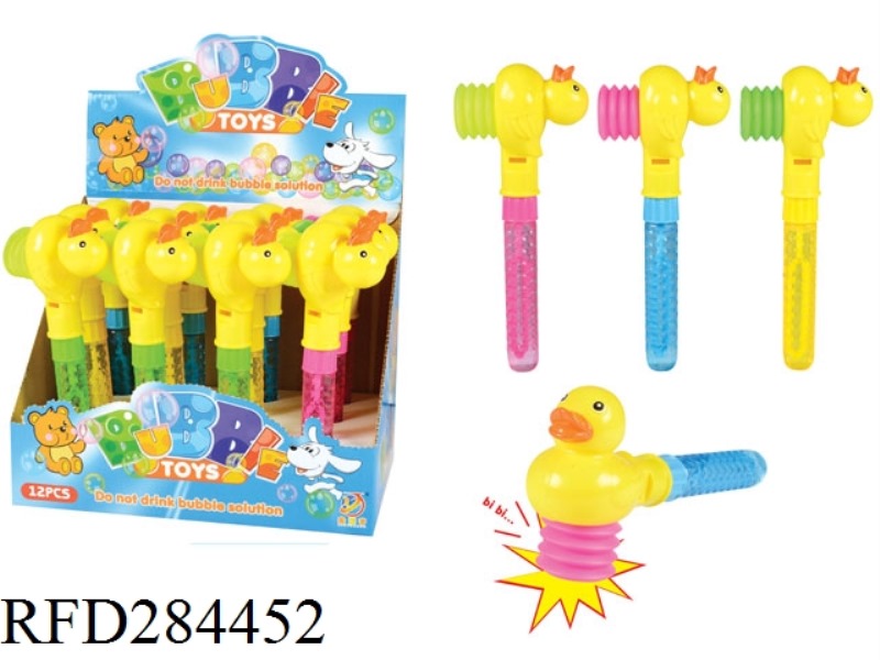 RING HAMMER DUCK BUBBLE STICK(12 PCS)