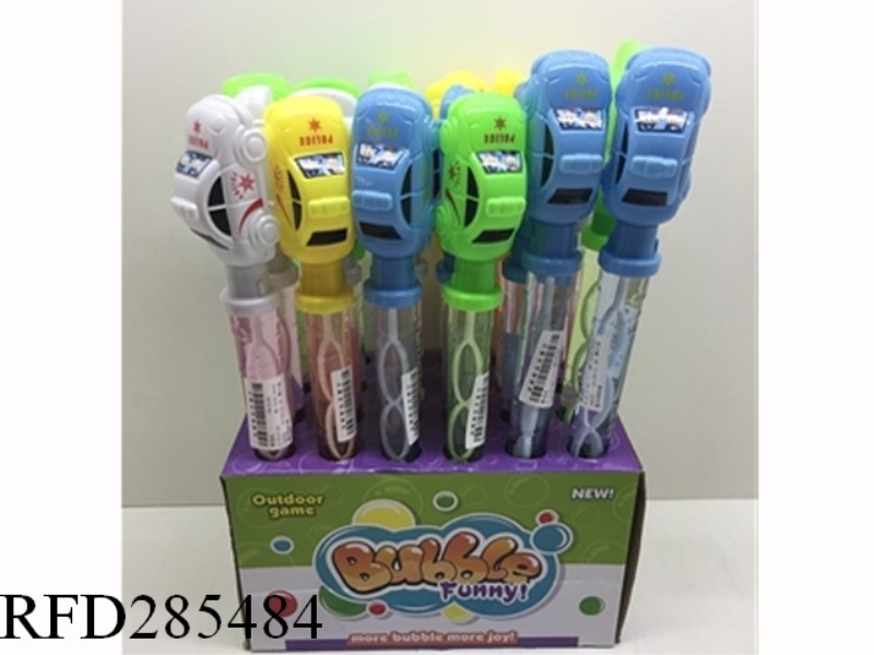 POLICE CAR BUBBLE STICK