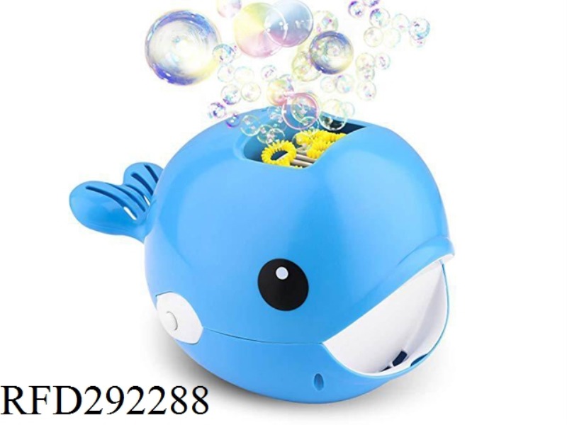B/O WHALE BUBBLE MACHINE WITH 100ML BUBBLE WATER(INCLUDE 1 BOTTLE OF 100ML LIQUID)