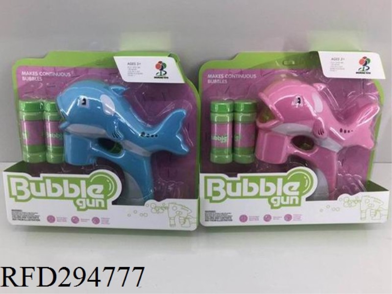 SOLID DOLPHIN MUSIC DOUBLE WATER BUBBLE GUN