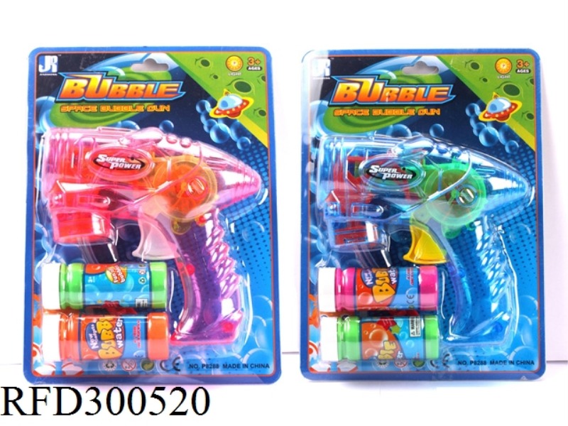 SPACE-SHAPED TRANSPARENT AUTOMATIC WITH LIGHT BUBBLE GUN