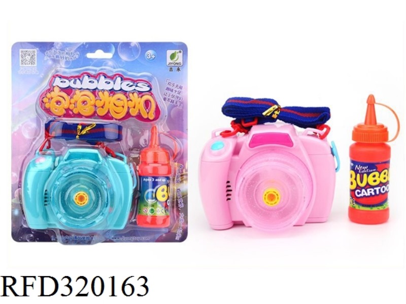 BUBBLE CAMERA WITH  LIGHT SINGLE BOTTLE OF WATER