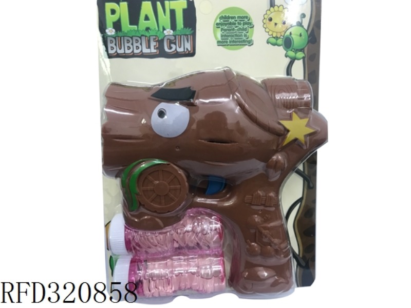 B/O BUBBLE GUN WITH MUSIC AND LIGHT, IT CONTAINS 2PCS 50ML TRANSPARENT BOTTLES OF BUBBLE WATER