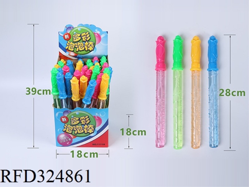 28CM ROSE BUBBLE STICK