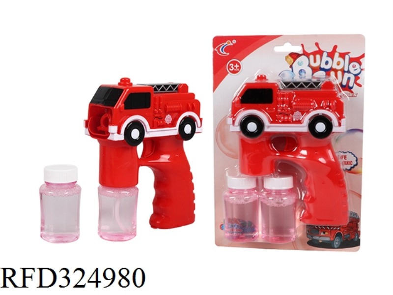 50ML FIRE TRUCK ELECTRIC BUBBLE GUN WITH LIGHTS AND MUSIC