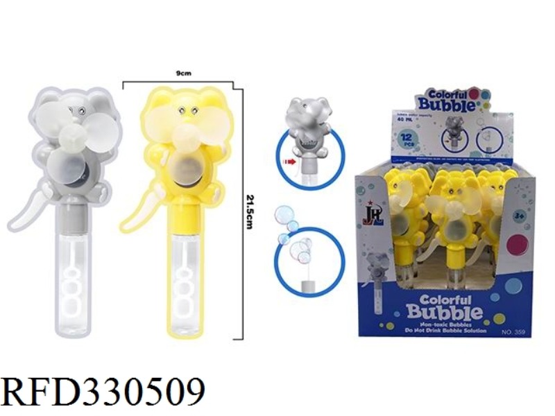 ELEPHANT FAN BUBBLE STICK