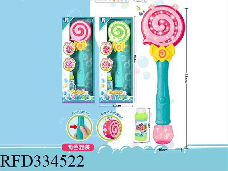 ELECTRIC LIGHT MUSIC STICK BUBBLE MACHINE (110ML)