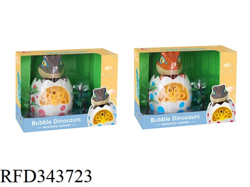 DINOSAUR EGG WITH MUSIC BUBBLE MACHINE 2 RANDOM MIX