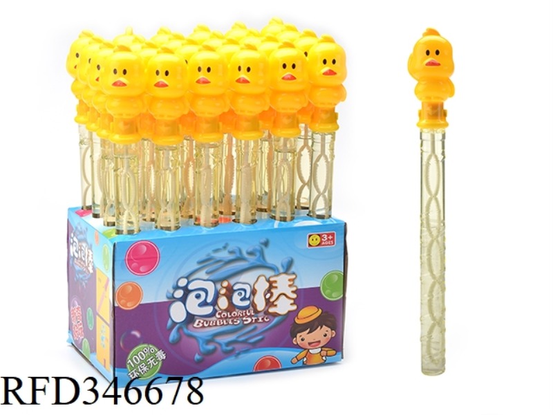 38 CM NET RED DUCK SHAPE BUBBLE STICK 24PCS
